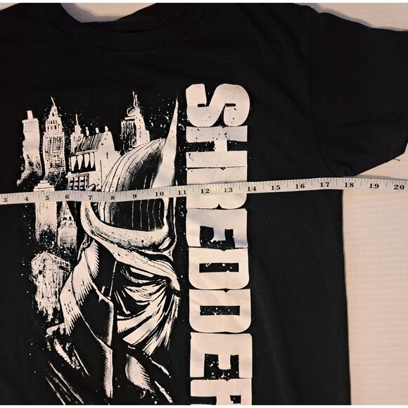 Teenage Mutant Ninja Turtles T-Shirt Mens Small Shredder Black Graphic TMNT Tee - Picture 3 of 5